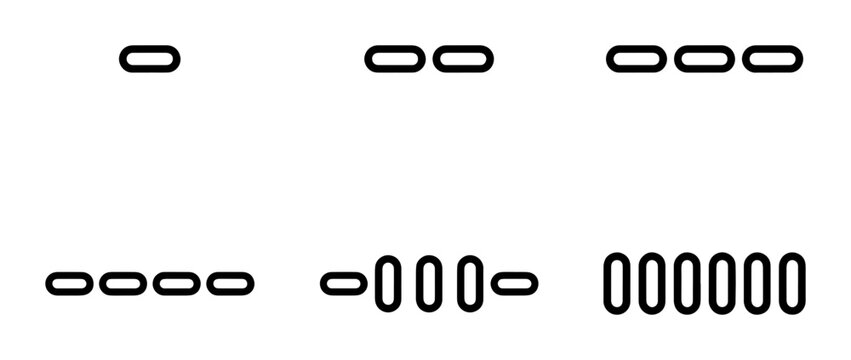 Morse Code Symbols, Dots and Dashes, Communication Icons, Digital Signals, Binary Code, Abstract Data Representation, Simple Graphic Elements