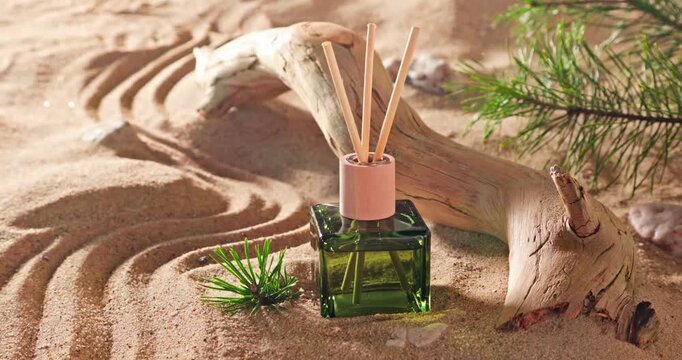 Fresh fragrance diffuser smelling of summer and holidays.