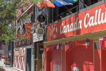 Naklejka premium bars at Adelaide Hall (Rock 'N' Horse Saloon) 250 Adelaide St W, Toronto
