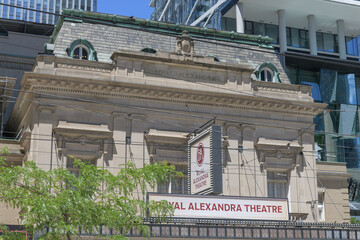 Naklejka premium facade of the Royal Alexandra Theatre, designed by John M Lyle, in Beaux-Arts style/Edwardian, 1907, located at 260 King St W, Toronto