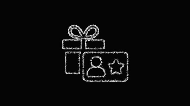 Sketch loyalty program icon animation - smooth progressive reveal