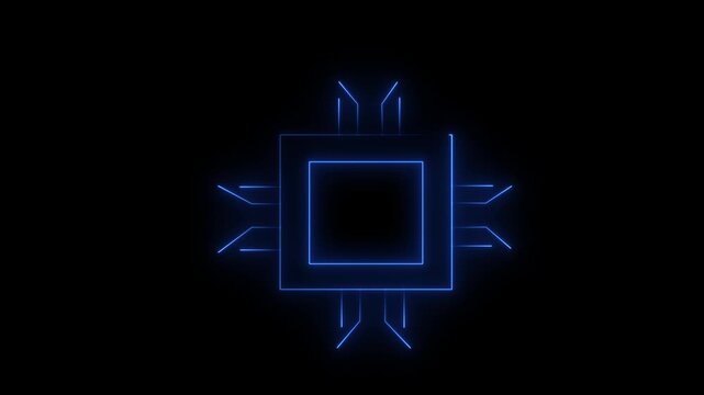 Glowing neon Christmas tree sign on retro television screen, vintage technology illustration, vector art with blank display and black border