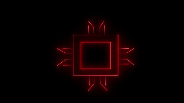 Glowing neon Christmas tree sign on retro television screen, vintage technology illustration, vector art with blank display and black border