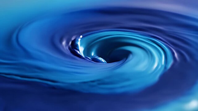 Abstract gradient of dark to light blue with subtle light reflections.