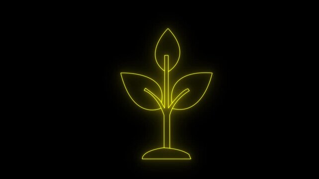 Green Tree Leaf Nature Eco Growth Icon Illustration Design Logo Concept
