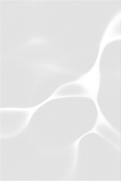 Abstract halftone pattern background with flowing organic shapes and dot gradient