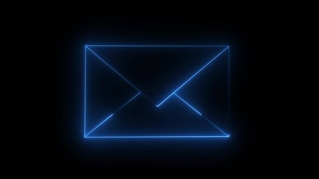 Blue email envelope icon button illustration vector for web communication contact messaging internet send post symbol