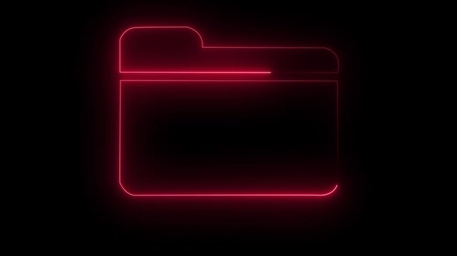 Blue neon sign icon vector frame on black background for web design and technology banner template