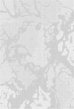 Abstract halftone pattern texture with black dots