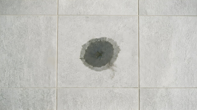 Damp patch drying tile featuring detailed composition and authentic atmosphere for professional
