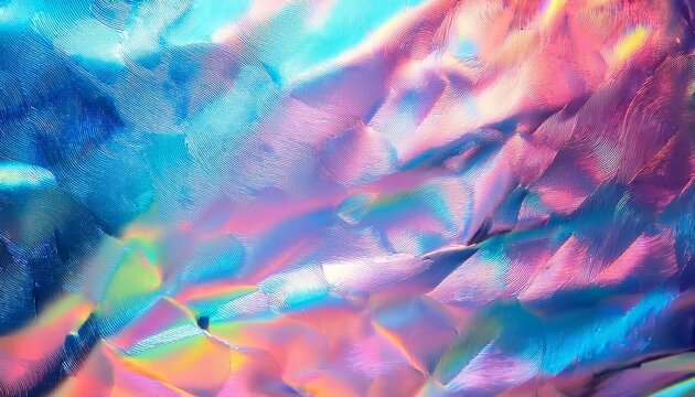 The Background Features A Pearl Hologram Accompanied By A Gradient Iridescent Foil Texture Reminiscent Of A Yk Aesthetic Color Wallpaper