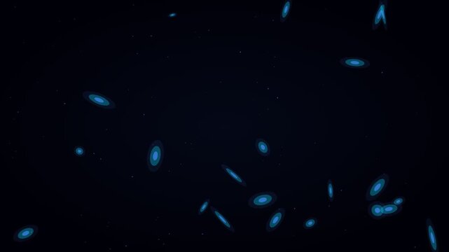Deep Blue Deep Field Hubble View Animation