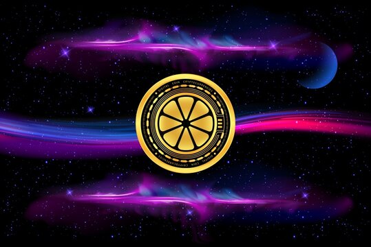 limewire-lmwr virtual currency images on digital background. 3d illustration