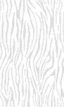 Halftone wood grain texture pattern, abstract vector background with dotted lines