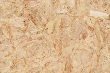 Obraz premium Wood panel made from pressed wood chips and fibers in a flat view
