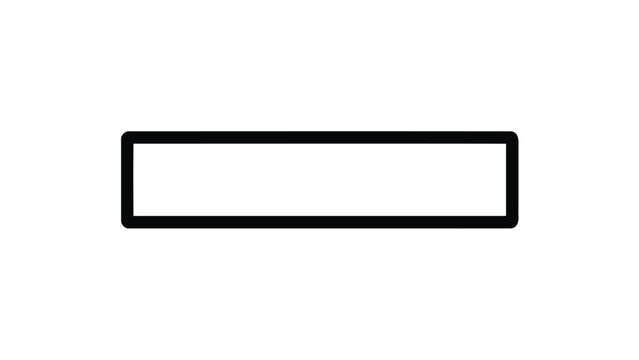 Simple rectangular frame, a versatile graphic outline for modern interfaces, text boxes, borders, and clean digital layouts