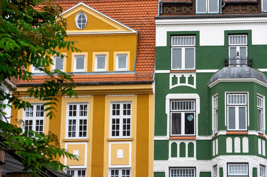Flensburg, historische Altstadtszene. Flensburg an der Flensburger F&ouml;rde, Schleswig-Holstein, Deutschland