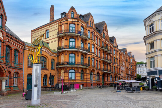 Flensburg, historische Altstadtszene. Flensburg an der Flensburger F&ouml;rde, Schleswig-Holstein, Deutschland