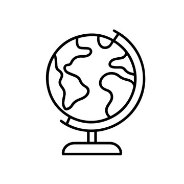 globe with brain