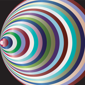 Stacked Bright Circle BAckground