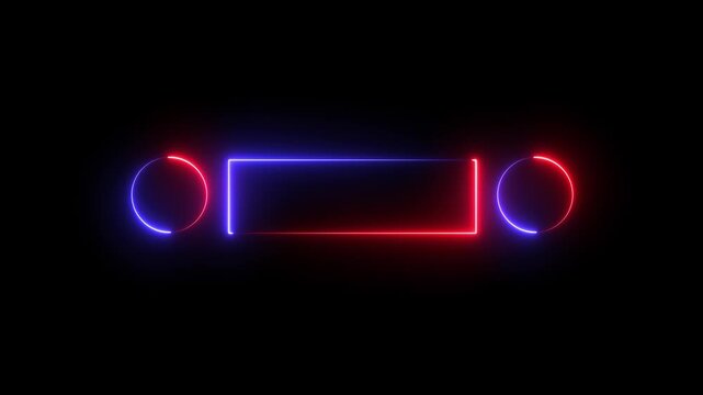 A glowing neon sign with vibrant colors, featuring a bold, modern font. Text 2 illuminated with a bright, electric glow against a dark background.