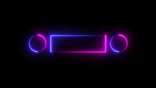 A glowing neon sign with vibrant colors, featuring a bold, modern font. Text 2 illuminated with a bright, electric glow against a dark background.