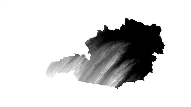 Austria Black map stain video 4K