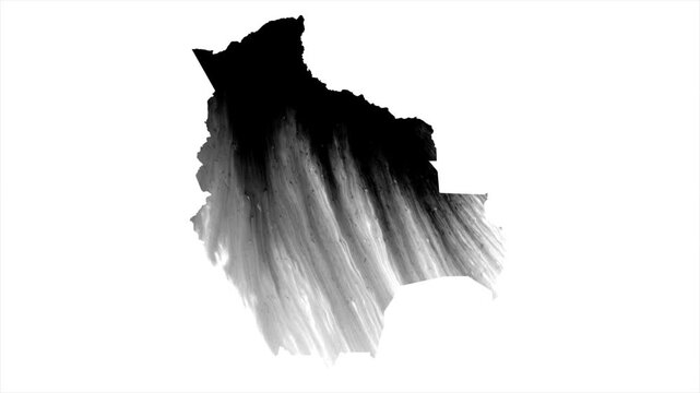Bolivia Black map stain video 4K