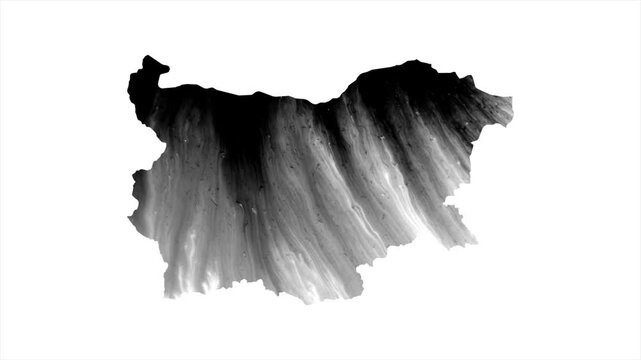 Bulgaria Black map stain video 4K