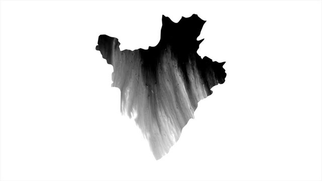 Burundi Black map stain video 4K