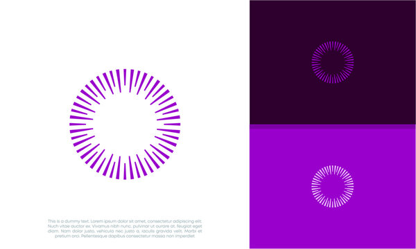 Innovative high tech logo template. Smart computer. machine learning. Technology Logo.	