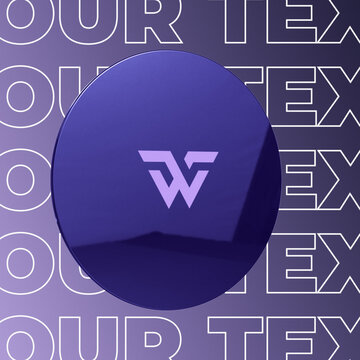 Glossy 3D Rotating Circle Logo Reveal &mdash; Premium Looping Brand Intro for Social Media Ads and Brand Promos