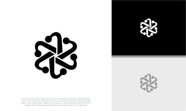 Innovative high tech logo template. Smart computer. machine learning. Technology Logo.
