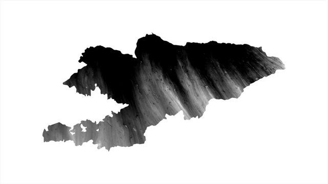 Kuwait Black map stain video 4K