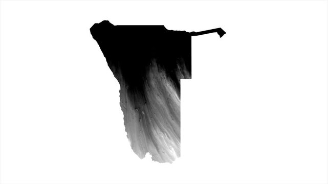 Namibia Black map stain video 4K