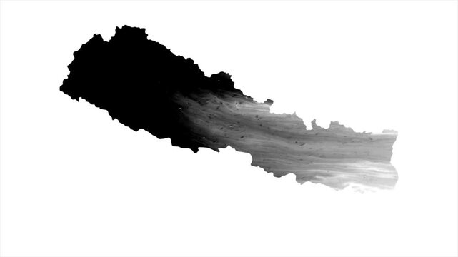 Nepal Black map stain video 4K