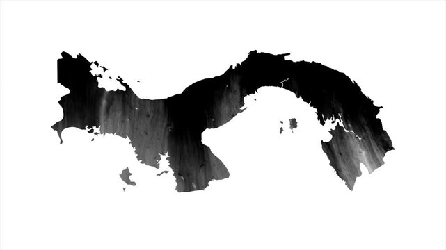 Panama Black map stain video 4K