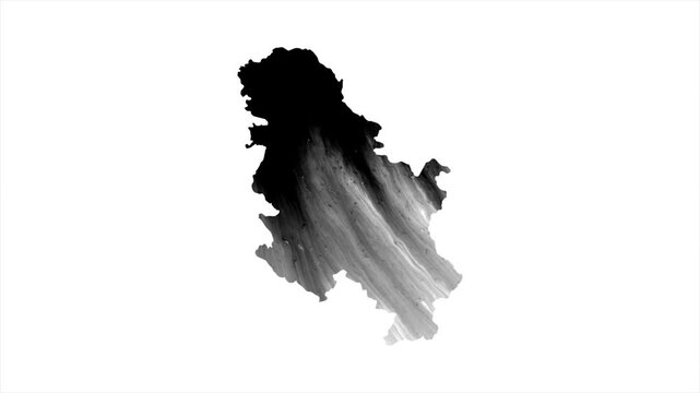 San serbia Black map stain video 4K