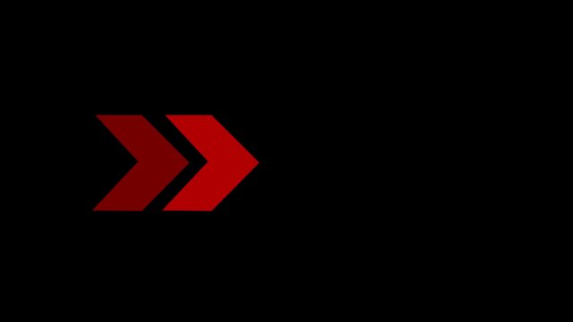 Direction concept, neon arrow icon, arrows indicates the direction .Animated swipe Right arrow pointing icon animation. arrow icon concept animation right to left direction.4k video.