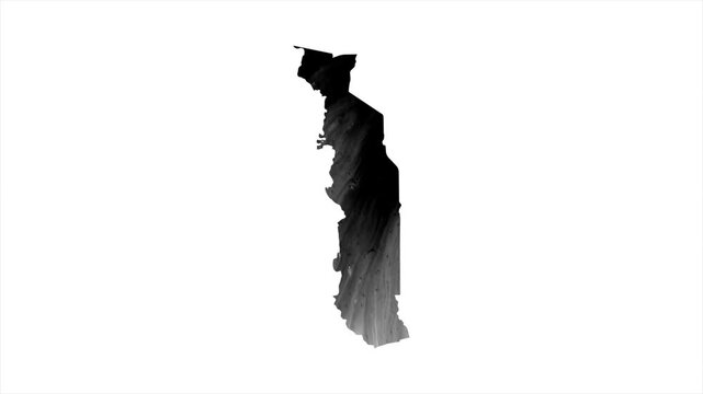 Togo Black map stain video 4K