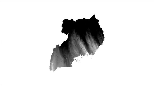 Uganda Black map stain video 4K