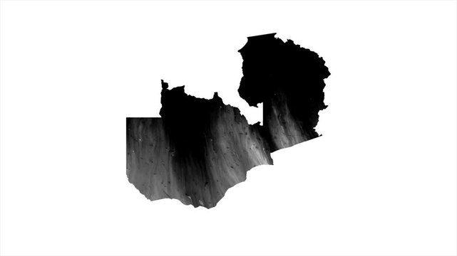Zambia Black map stain video 4K