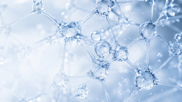 Translucent Biopolymer Web Texture for Premium Cosmetic Ingredient Concept.