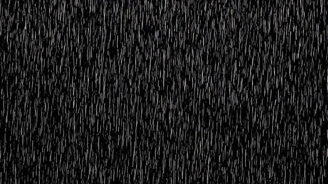 Abstract background of falling rain streaks on a dark, textured surface