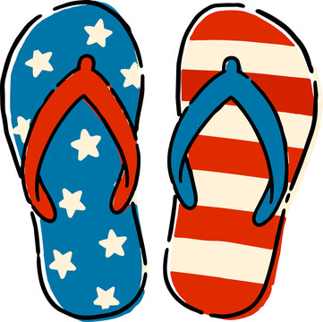 flip flops vector illustration