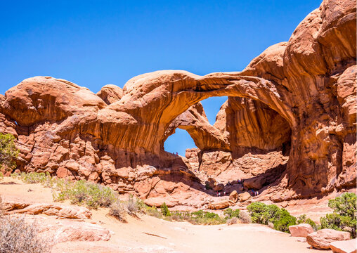 Double Arch At Arches National Park