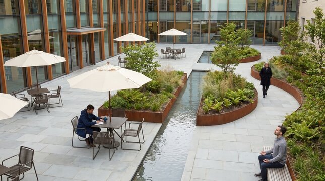 Civic Courtyard Designed For Urban Recovery Flexible Public Use
