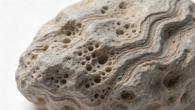 Closeup of a porous rock