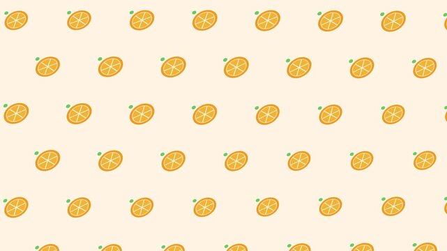 Seamless orange citrus fruit pattern background