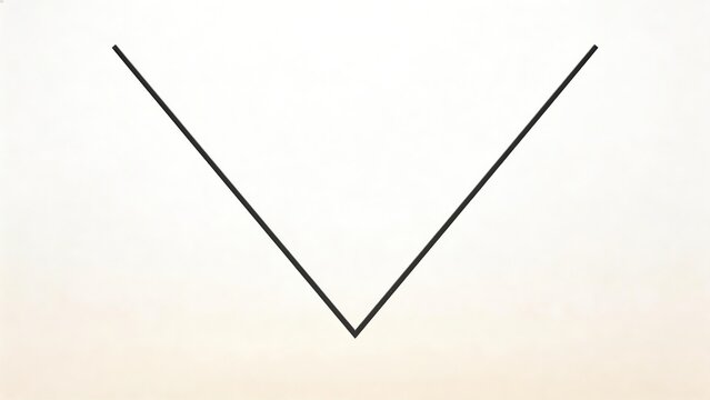 Black V shape on gradient background